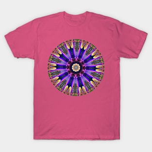 Psychedelic Kaleidoscopic Wheel Spokes T-Shirt